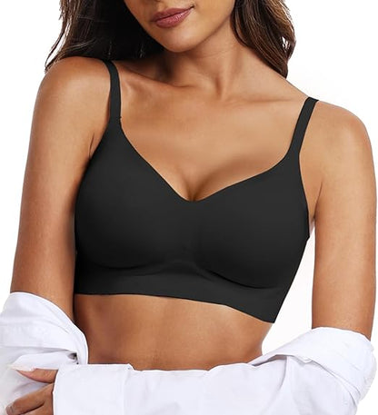🔥🔥Womens Wireless Bras Comfortable Push Up Bra No Underwire Bra Full Support Lift Bralette Everyday Seamless Tshirt Bras🔥🔥