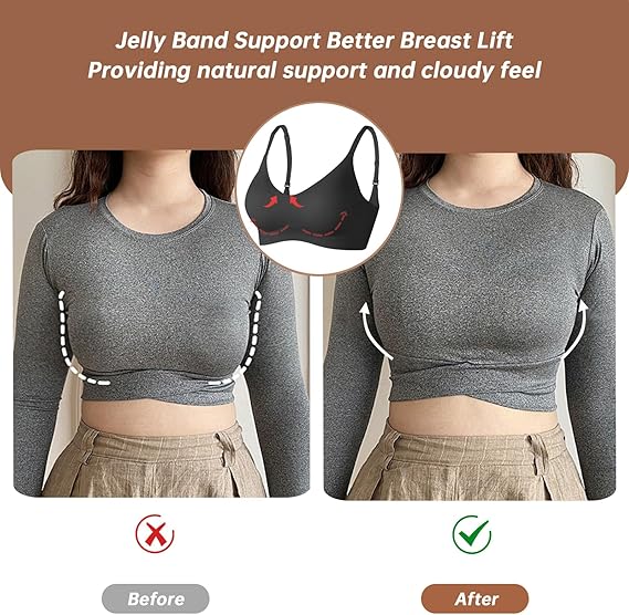 🔥🔥Womens Wireless Bras Comfortable Push Up Bra No Underwire Bra Full Support Lift Bralette Everyday Seamless Tshirt Bras🔥🔥