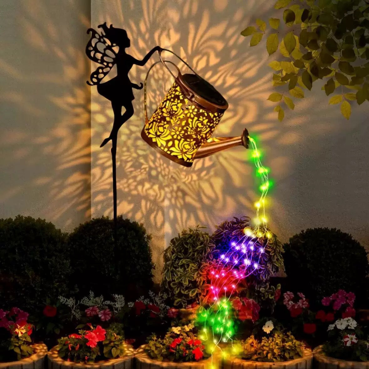 🎄🔥Christmas Solar Kettle Lights with Santa – Waterproof Hanging Metal Garden Decor with LED Glow，Three Styles