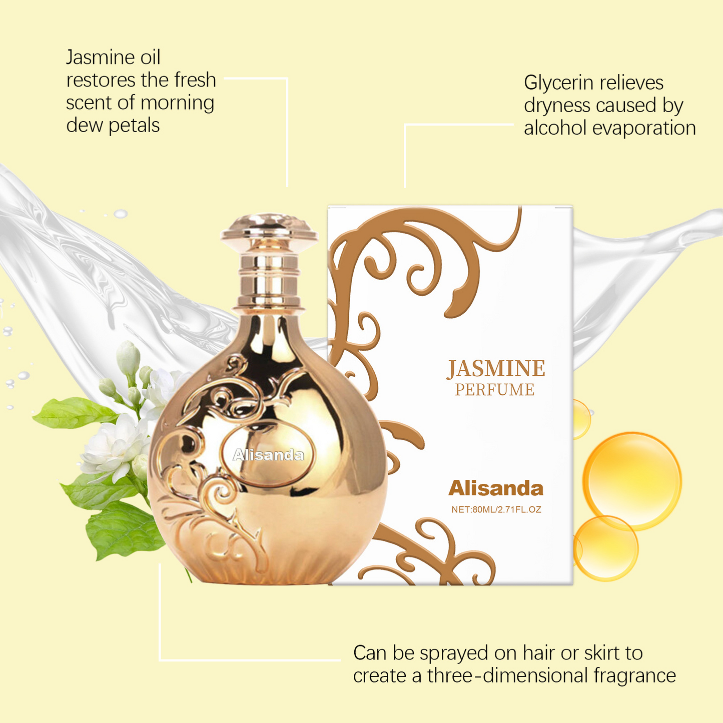 Prestige Alisanda Eau De Parfum- Unique Blend of Notes, Luxurious Aromatics, Highly Scented Arabian Perfume